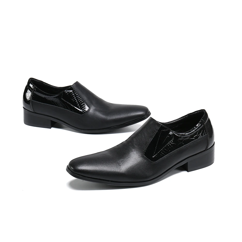 

Мужские туфли-оксфорды ручной работы, натуральная кожа, заостренный носок, без застежки, повседневные официальные туфли, цвет черный, большие размеры