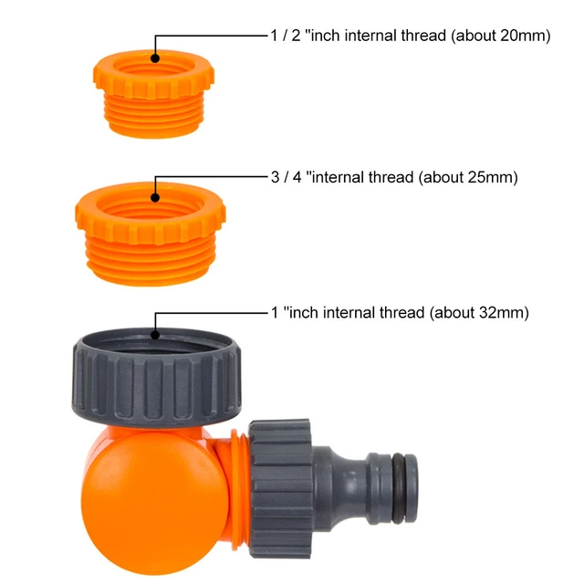 Garden Hose Connector Faucet Adapter For 1/2 Inch Hose Reel Cart