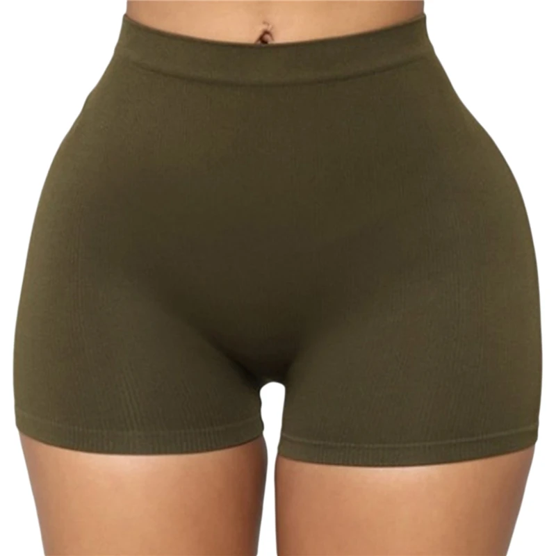 Newly Women Shorts Fashion Solid Color Slim Skinny Shorts Casual High Waist Shorts For Female Plus Size bape shorts Shorts