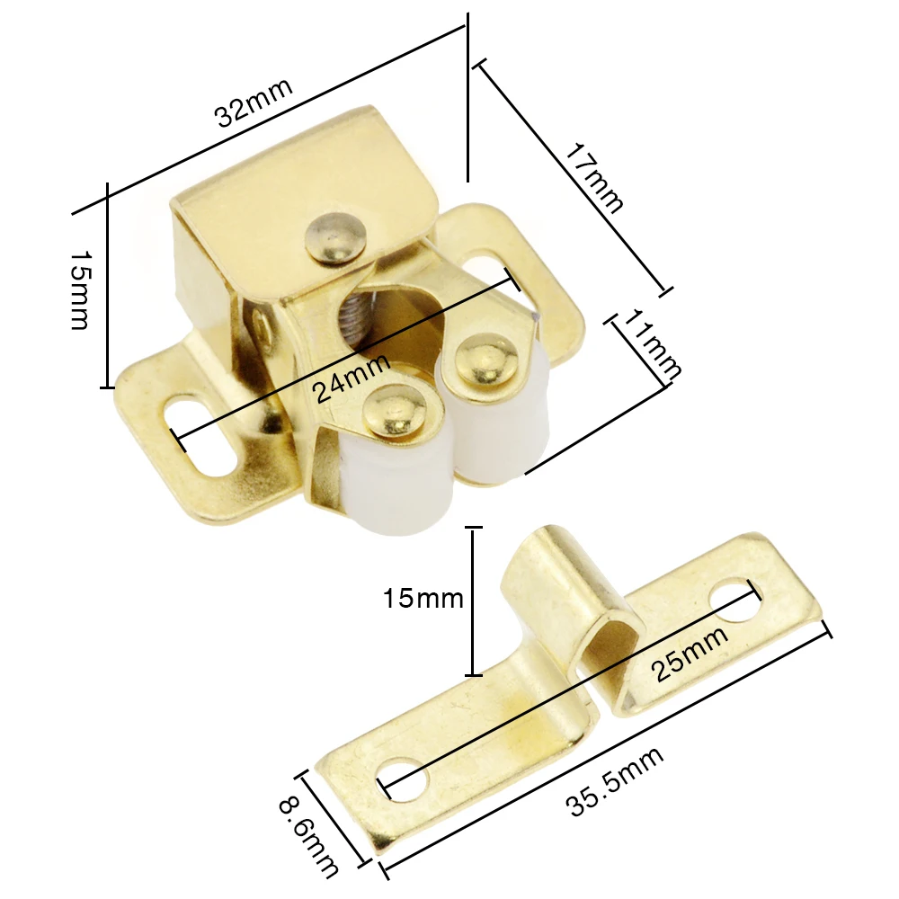 Door Stop Closer Stoppers Damper Buffer Magnet Cabinet Catches Wardrobe Hardware Furniture Fittings 2PCS door stopper silicone door stopper magnetic door stopper door stopper bumpers