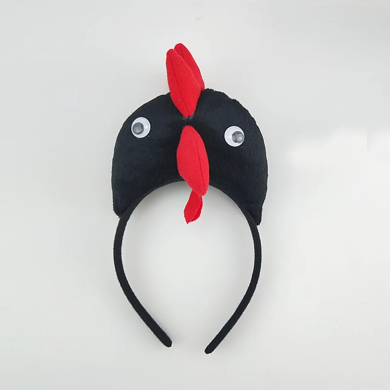 Boy Girl Children Chicken Chick Headband Animal Cosplay Headwear Birthday Party Gift Halloween Costume for Kids Adult Christmas