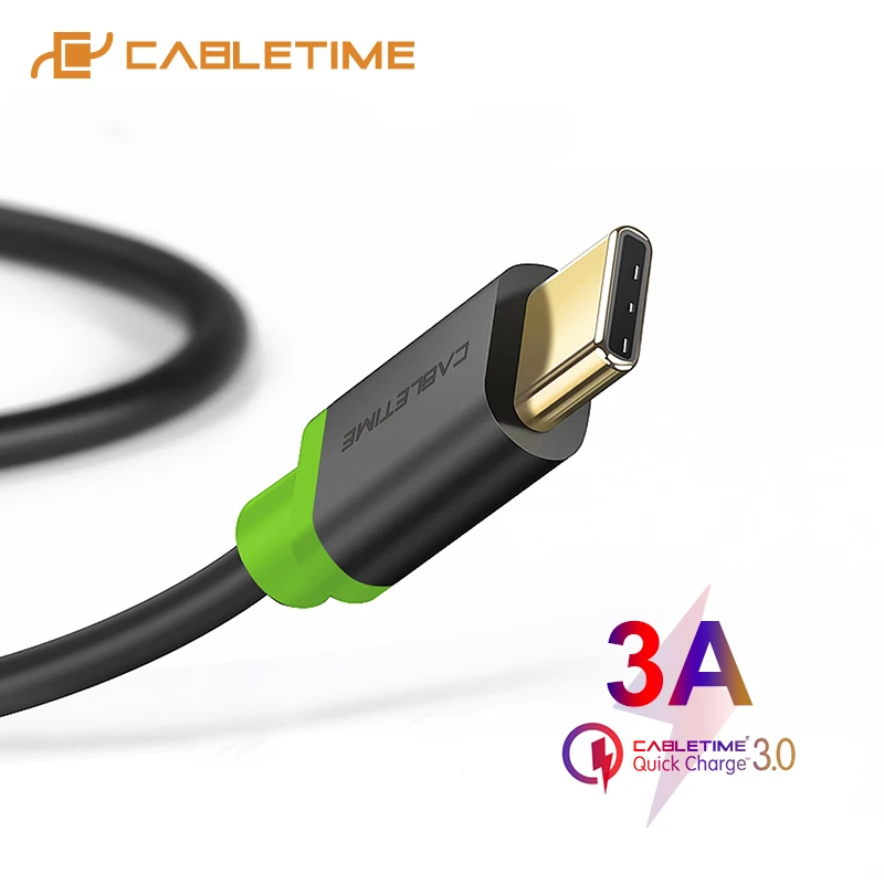 black Кабель usb type-C 3A кабель передачи данных для быстрой зарядки для samsung Galaxy S9 Plus Note 9 Xiaomi Oneplus 6 USB C 3,1 C001 - Цвет: black