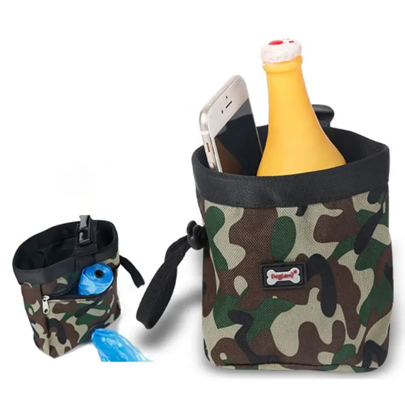

Dog Treat Bag With Bags Dispenser Multifunctional Puppy Training Waist Pouch Snack Garbage Container Carrier For Outdoor Camping