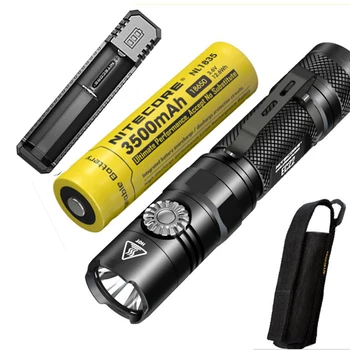 

2018 New Nitecore EC22 CREE XP-L HD V6 LED 1000 Lumens Infinitely Variable Brightness Flashlight + 3500mAh battery UI1 charger