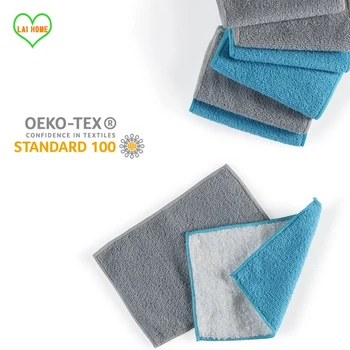 

Kitchen Double Side Rags Efficient Super Absorbent Microfiber Cleaning Cloth Home Washing Dish Kitchen Cleaning Towel