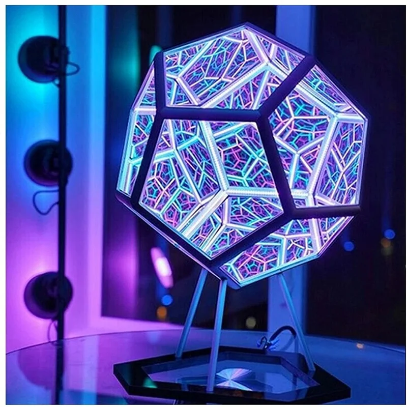 Dodecahedron цветной художественный ночсветильник светодиодный USB зарядка для спальни