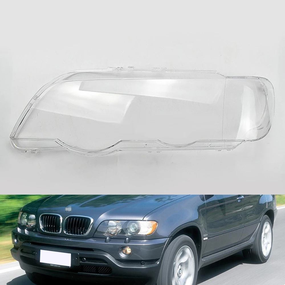 Для BMW X5 E53 2000 2001 2002 2003 Автомобильные фары прозрачные линзы Авто оболочка Крышка