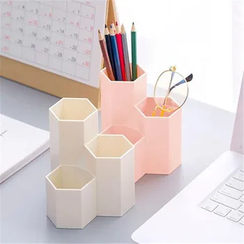 

3 Lattices Cosmetic Make-up Brush Storage Box Makeup Nail Polish Cosmetic Holder Make Up Tools Pen Holder Rack Table Organizer