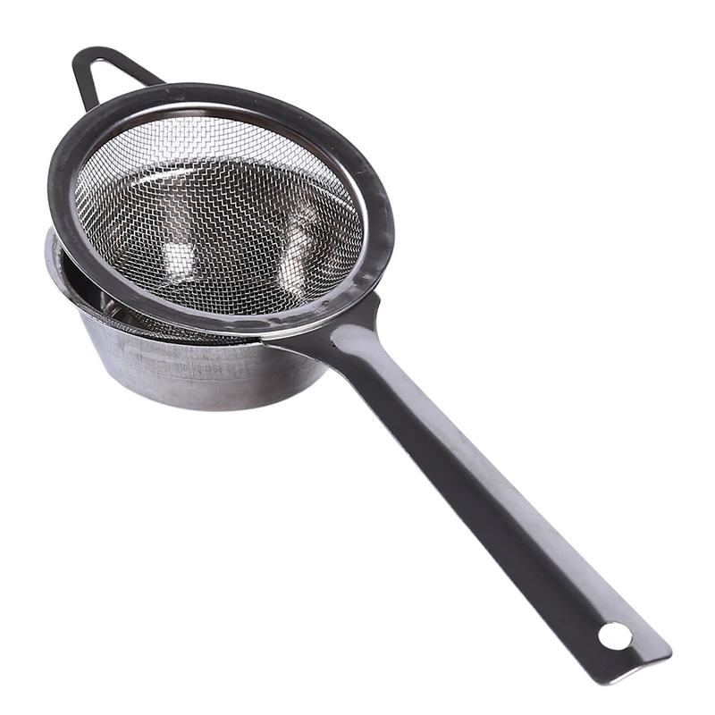 Stainless Steel Tea Round Sphere Mesh Filter Loose Tea Leaves Strainer Handle Kitchen Gadgets Tea Bag Tool Tea Strainer