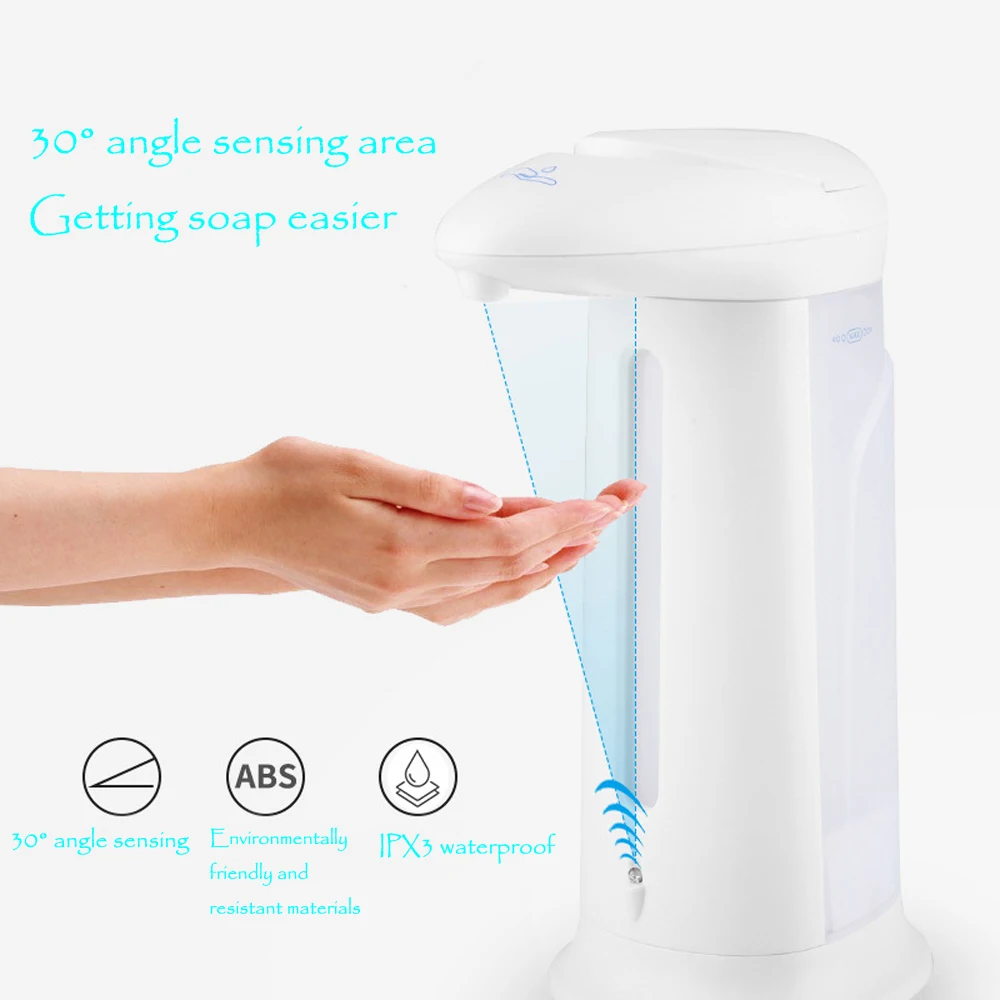 330 мл Бесконтактный дозатор мыла для ванной комнаты умный сенсор дозатор жидкого мыла для кухни без рук автоматический дозатор мыла