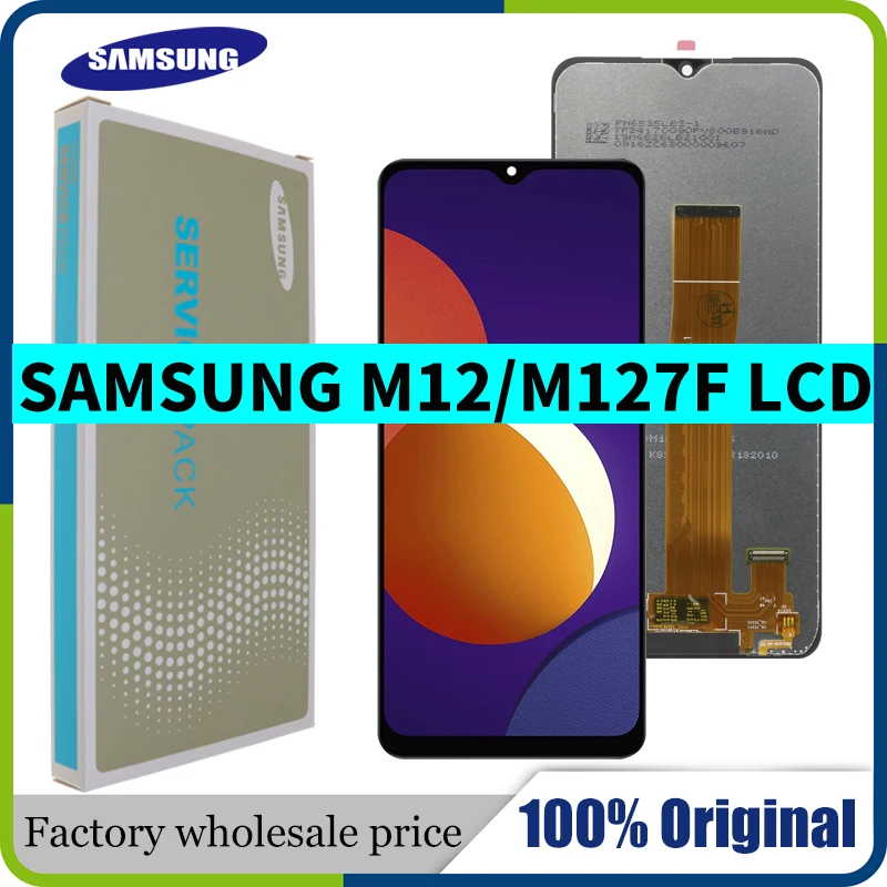 6 5 &quotОригинальный ЖК-дисплей для Samsung Galaxy M12 M127 M127F SM-M127F SM-M127F/DS с сенсорным экраном