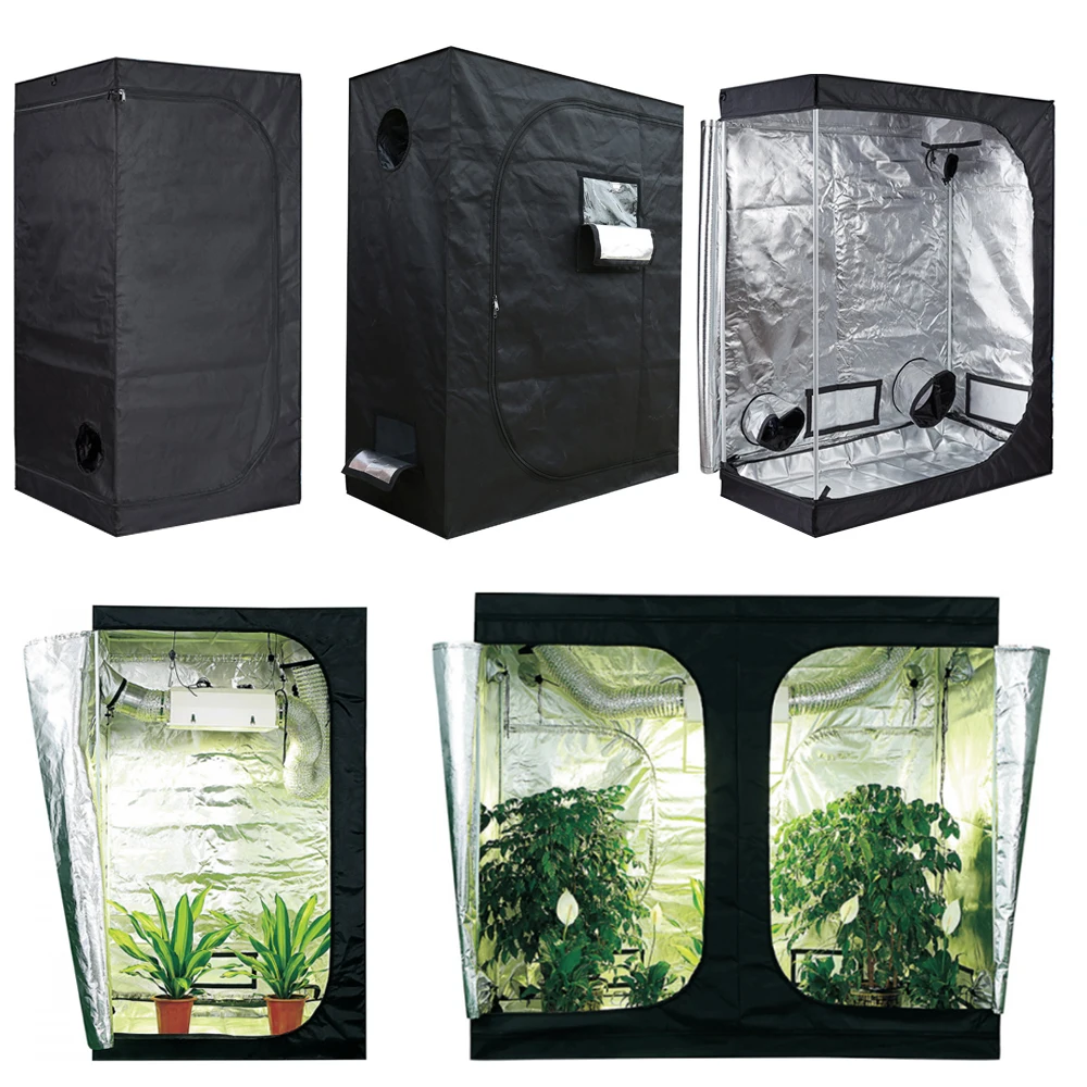 

Indoor Grow Tent 40-240cm Grow Room Box for LED Plants Light, Hydroponics Reflective Mylar Non Toxic Garden Greenhouses