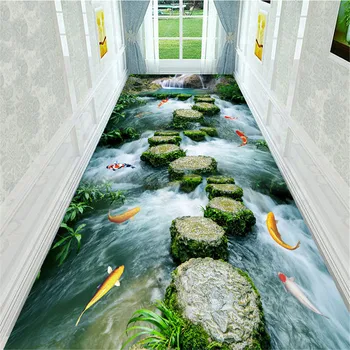 

3D Flower Carpet Corridor Floor Mat Bedside Mat Decoration Non-slip Floor Mat Kitchen Door Mat Living Room Area Floor Mat