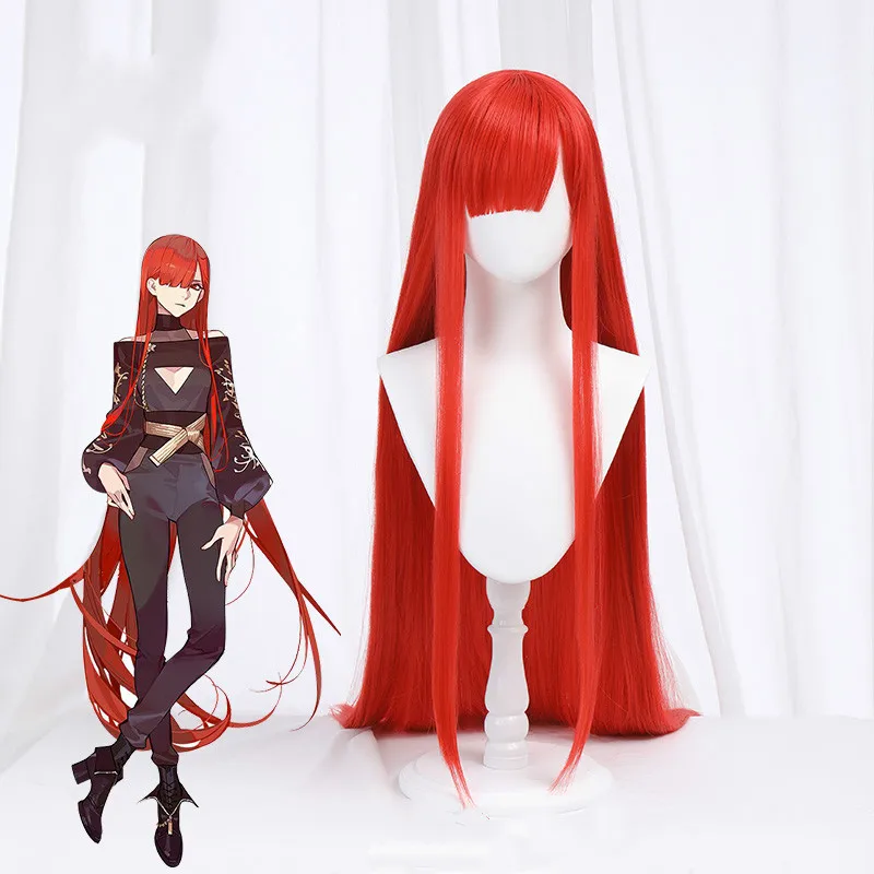 FGO MOON Nobunaga Oda красный парик Fate Grand Order NOBU Косплей Длинные прямые синтетические