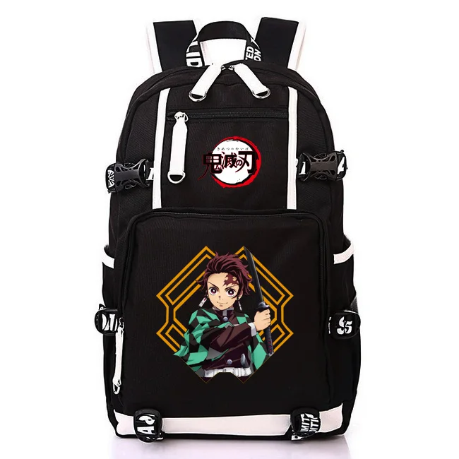 Style 3 Рюкзак с usb-портом Ghost Blade Kamado Tanjirou, сумка для ноутбука, школьная книга для путешествий, сумка для студентов, повседневная сумка для ноутбука, рюкзак для мальчиков и девочек, подарок - Цвет: Style 3