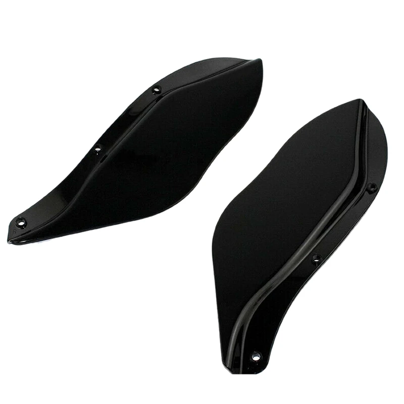 Черный ABS боковые воздушные дефлекторы лобовое стекло для Harley Touring FLHR FLHT FLHX 96-13