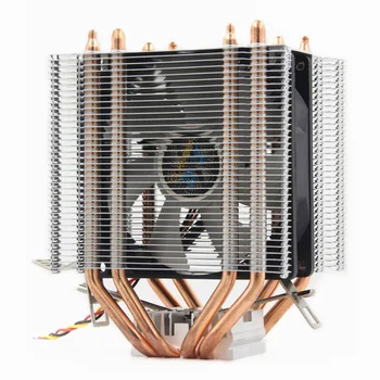 

4 Heatpipe CPU Cooler Heatsink Cooling Quiet fans Radiator for Intel LAG 775 1155 1366 4 Heatpipe Dual Tower 4pin Cooler
