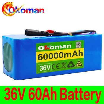 

36V battery 10S4P 60Ah battery pack 500W high power battery 42V 60000mAh Ebike electric bicycle BMS