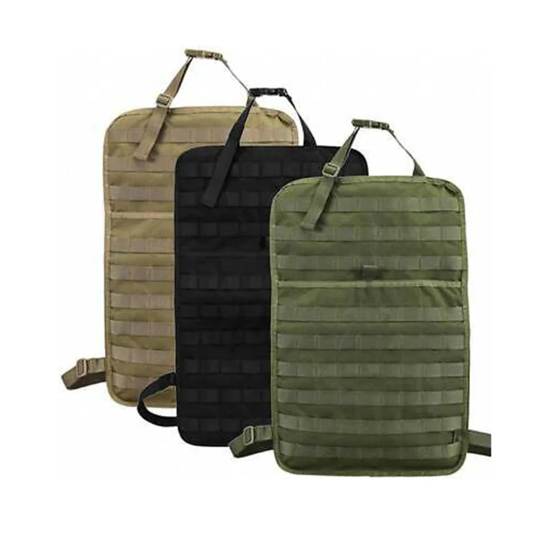 

Tactical Molle Car Seat Back Organizer Storage Bag Pouch Universal Seat Cover Case Vehicle Panel Car Seat Cover Protector