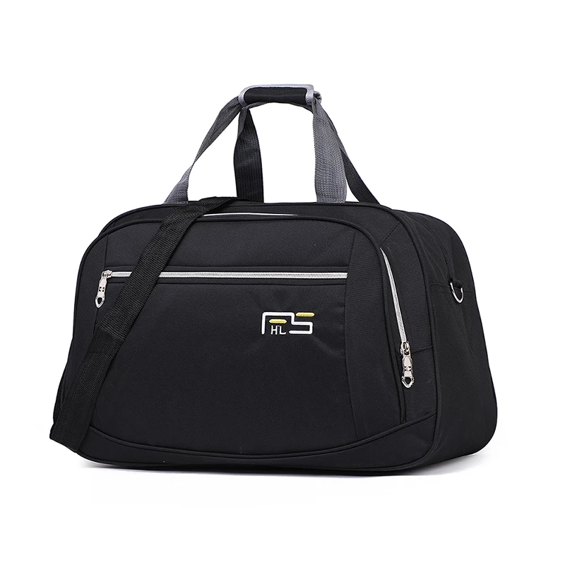 Black Travel bag Большая вместительная Женская дорожная сумка на выходные, ткань Оксфорд, сумки для путешествий, женские водонепроницаемые сумки для ручной клади, органайзер, большая сумка - Цвет: Black Travel bag