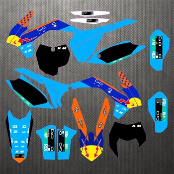 

Motocycle TEAM GRAPHICS BACKGROUNDS DECALS STICKERS For KTM SXF 2013 2014 2015 EXC 2014 2015 2016