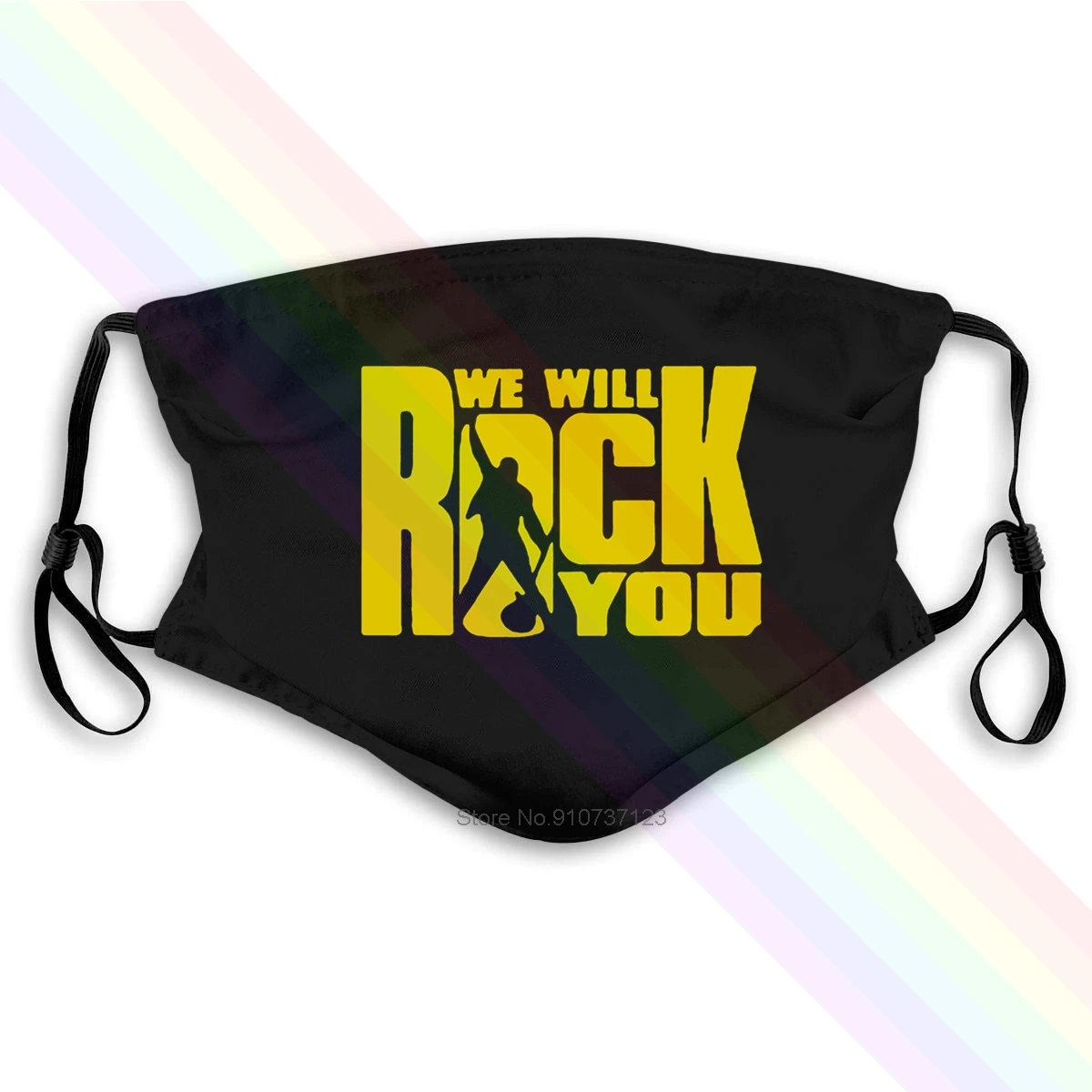 Моющаяся многоразовая Маска Queen 's Band We Will Rock You с 2 фильтрами PM2.5 5 слоев |