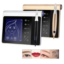 

Touch Screen Rechargeable Battery US/EU Plug Permanent Makeup Beauty Machine Kit Eyebrow Lip Eyeliner Machine Tattoo Gun Device