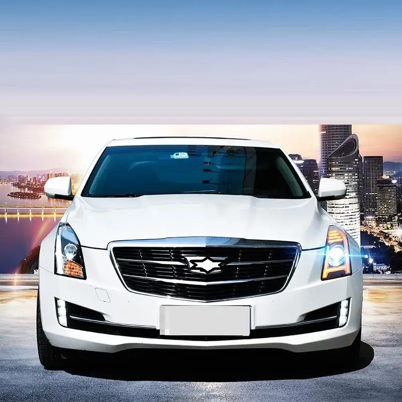 Стайлинг ходовых автомобилей Drl Luces Led Para авто лампа Automovil фары автомобиля фары в сборе 14 15 16 для Cadillac ATS-L