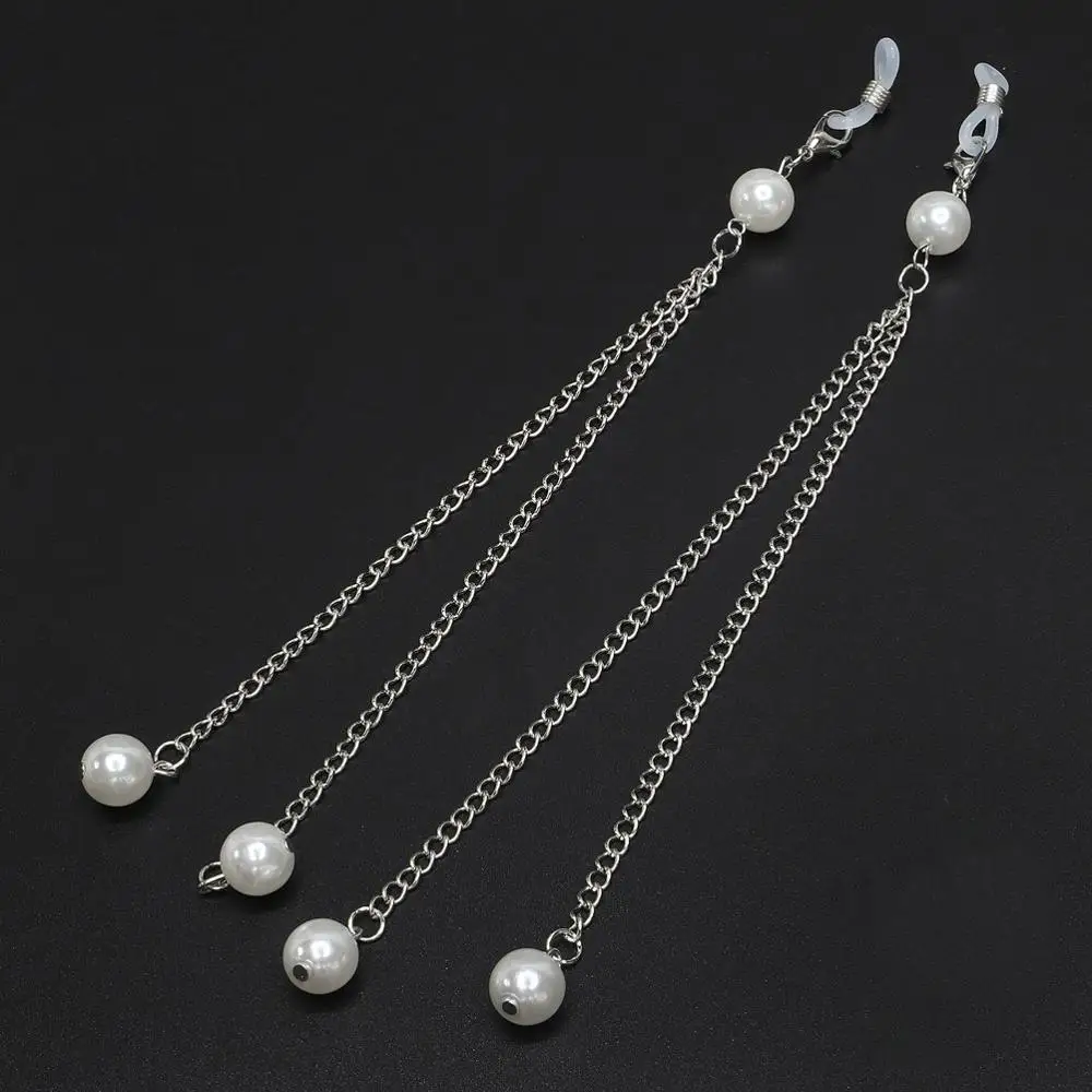 

Fashion Womens Pearl Beaded Eyeglass Chains Sunglasses Rope Reading Glasses Chain Eyewears Cord Holder Neck Strap