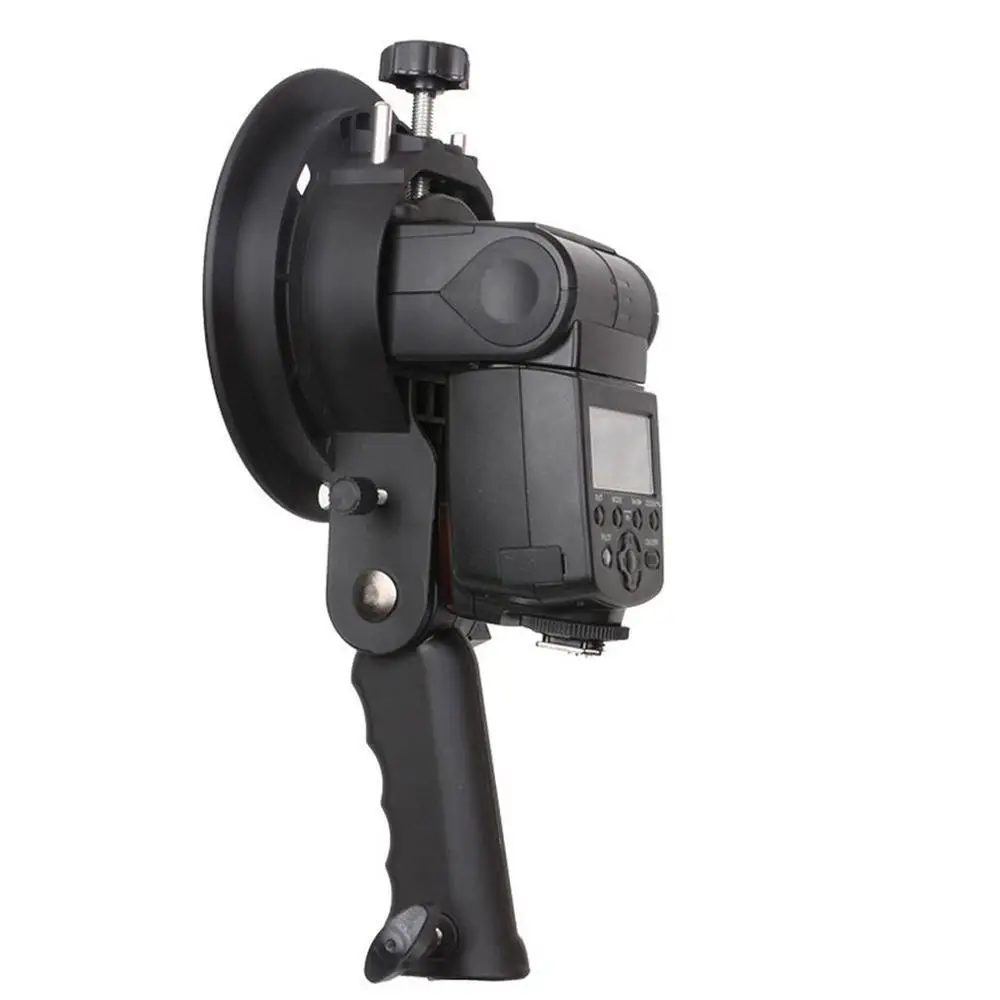 Handheld Grip S-Type Bracket Bowens S Mount Houder voor Speedlite Flash Snoot Softbox Beauty Dish Portable | Электроника