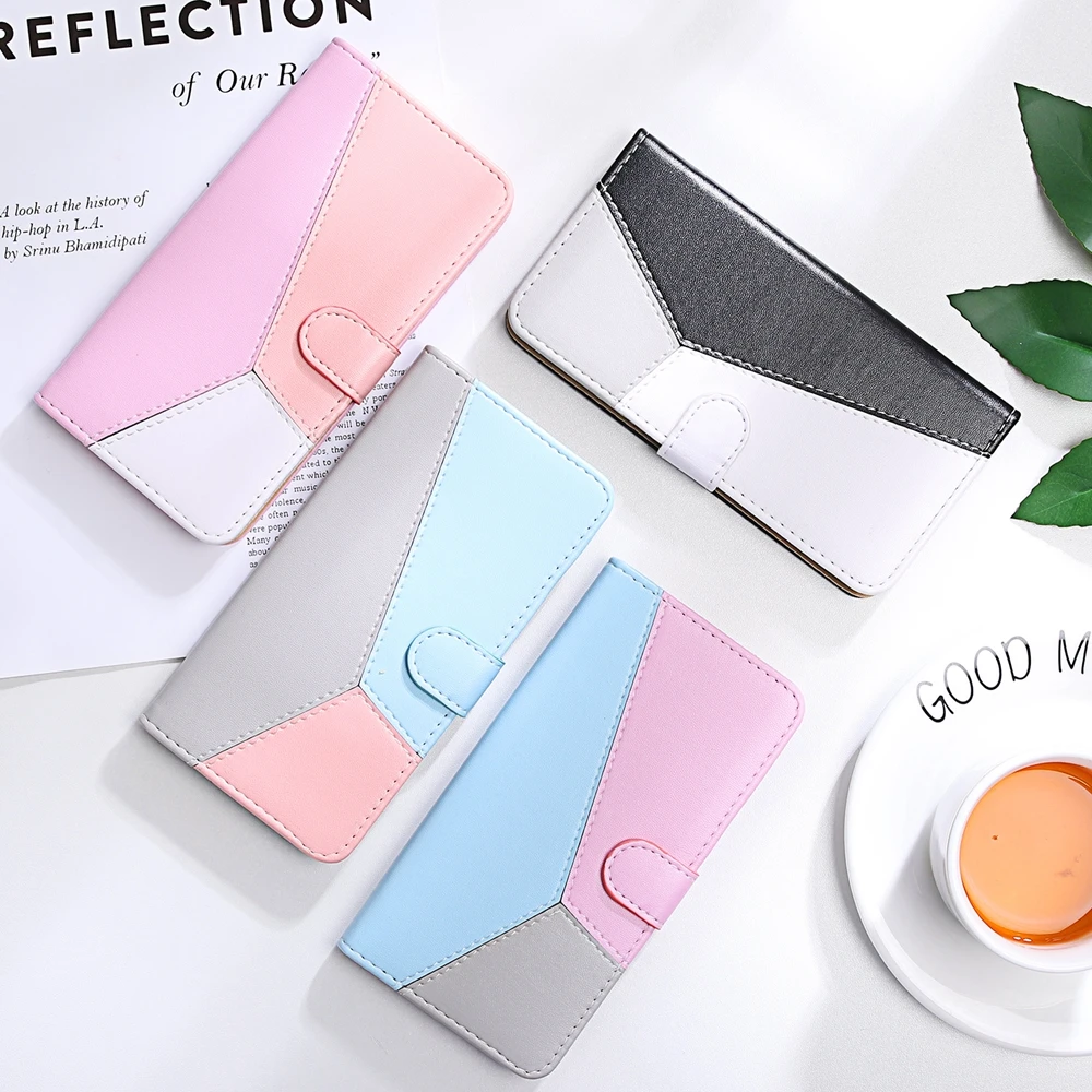 Модный прошитый кожаный флип чехол для huawei P30 Pro Funda P20 Lite Nova 3E 4E женский