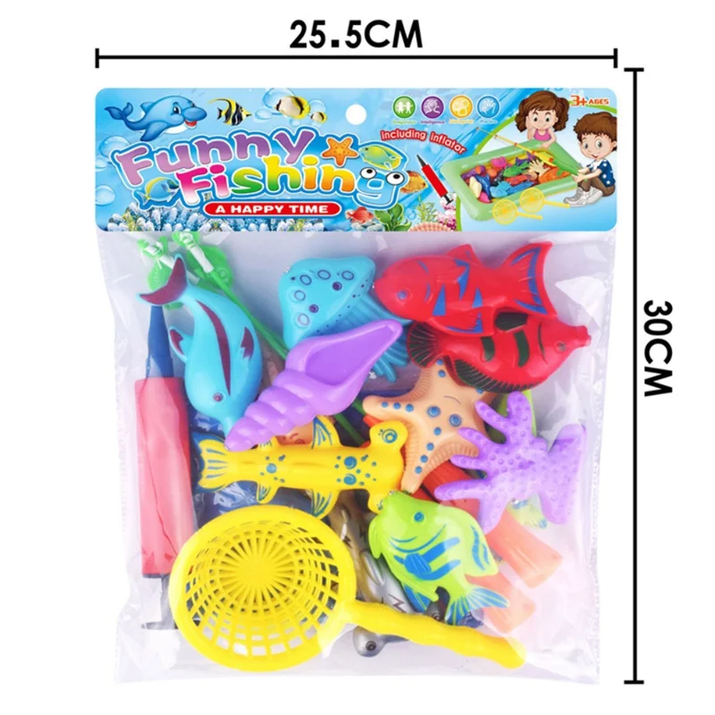 18 шт Детские Образовательные игрушка игра в рыбалку набор образовательных познание водный магнетический игрушечные рыбки для Дети Детские подарки