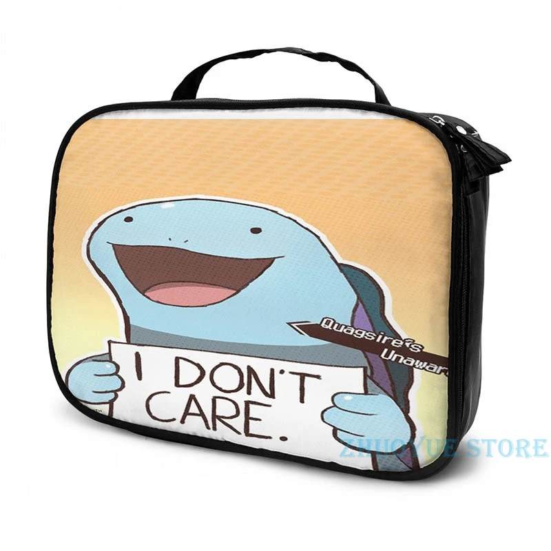 Забавный рюкзак с графическим принтом Quagsire I don't care Pokemon USB зарядка мужские