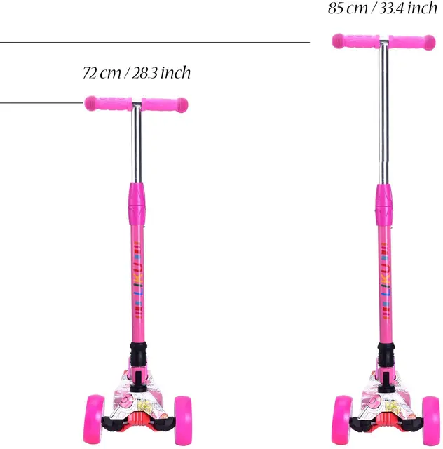 Trottinette électrique pliable à 3 roues pour enfants, avec jet de  pulvérisation LED, Bluetooth, effet de musique, grande taille - AliExpress