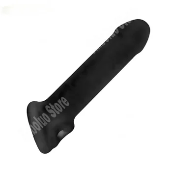 1 Piece Penis Enlargement Sleeve for Couples Silicone Cock Cover Penis Extender Time Delay Trainer Dotted Cock Rings 6
