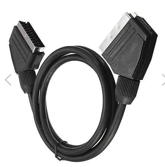 Кабель SCART для 1 5 м свинцовый провод с 21 подключенным штифтом | Компьютеры и офис