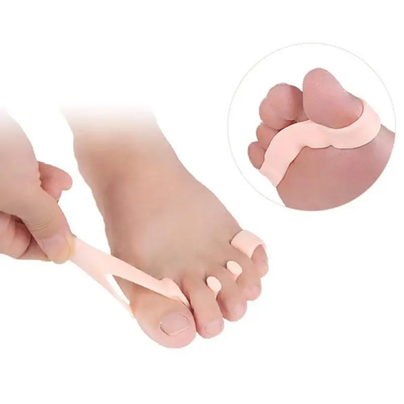 1 Pair Toe Separators Elastic Corrector Straighteners Toe Spacers Relief to Hallux Valgus Foot Care Tools