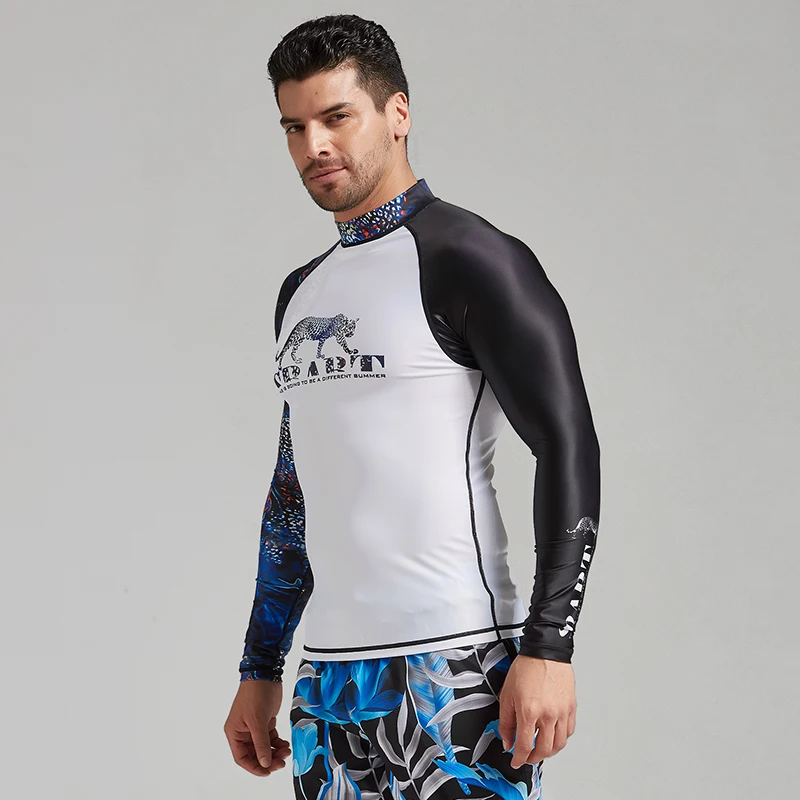Профессиональный с Длинными Рукавами rashguard Купальники Одежда для серфинга водолазные костюмы рубашка купальный костюм spearfishing кайтсерфинга Мужчины сыпь гвардии