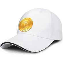 Мужские Биткоин классические Биткоин бейсбольные кепки Регулируемый Дальнобойщик плоская кепка