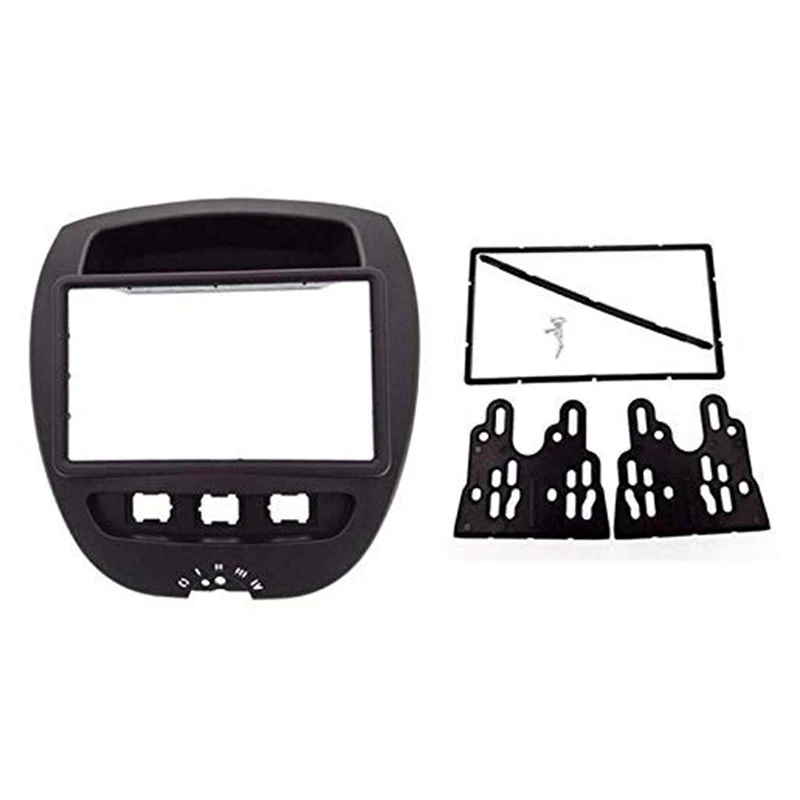 New178 x 102 мм Двойной Дин Радио Стерео DVD панель рамка gps рамка для Toyota Aygo/Citroen C1/peugeot 107 2005