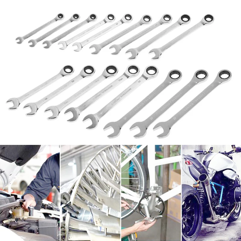 

Repairing Car Spanner Tool Ratcheting 72 Teeth Ratchet Spanner Quick Release Socket Driver Auto Car Repair Wrench
