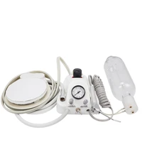 Unité de Turbine dentaire Portable, fonctionne avec compresseur d'air, seringue à 3 voies, 2/4 trous, équipement de blanchiment des dents, coque en plastique 3