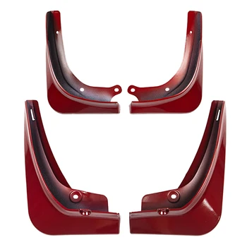 

4x Mud Flaps Mudflaps For Tesla Model 3 2016-19 Mudguard Splash Guards Red