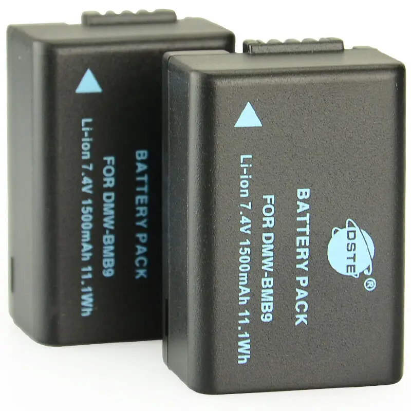3 шт. 1500 мАч 7,4 V DMW-BMB9 DMW-BMB9E DSTE Камера Батарея двойной Зарядное устройство для цифрового фотоаппарата Panasonic DMC-FZ40 FZ45 FZ47 FZ48 FZ100 FZ150 DC-FZ80