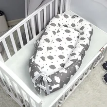 80*50 см спальная одежда для новорождённых малышей гнездо кровать бампер съемный новорожденный протектор подушка хлопок Детская кроватка Колыбель детская кроватка люлька