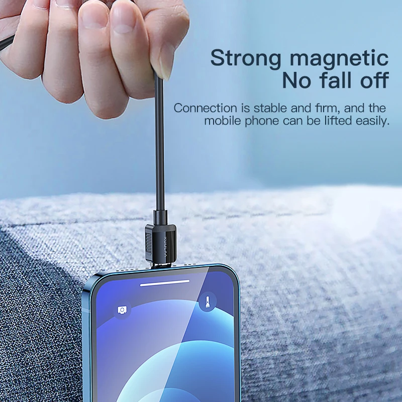 KUULAA Magnetic Cable USB Type C Cord Micro USB C Cable For iPhone Xiaomi Samsung Magnet Phone Charging Cord USBC Wire
