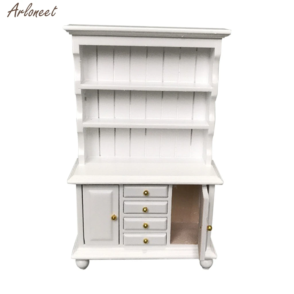 1:12 Dollhouse Furniture Miniature Bookshelf Living Room Kids Pretend Play Toy Decoration Miniature Dolls Simulation Home Toy