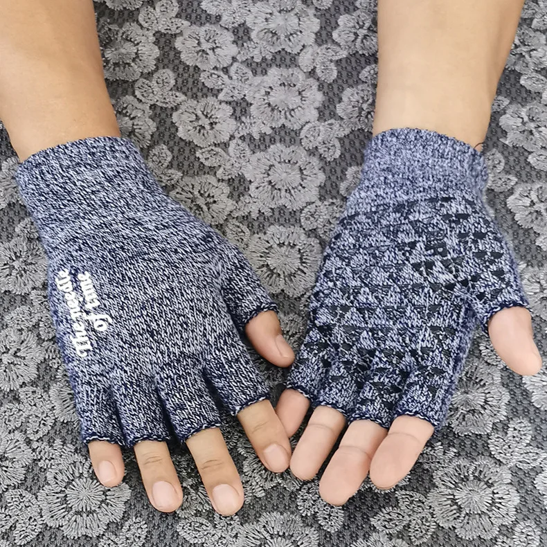 ZZ28 blue and white Мужские и женские перчатки, зимние теплые мягкие корейские студенческие перчатки для верховой езды, вязаные шерстяные перчатки для влюбленных - Цвет: ZZ28 blue and white