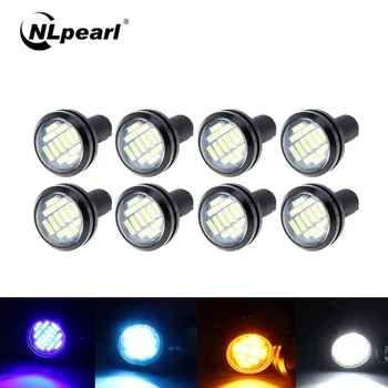 

NLpearl 10x Car Assembly 12V Car Daytime Running Light 23MM 4014-12SMD LED DRL Eagle Eye Bulb Motorcycle Backup Turn Signal Lamp