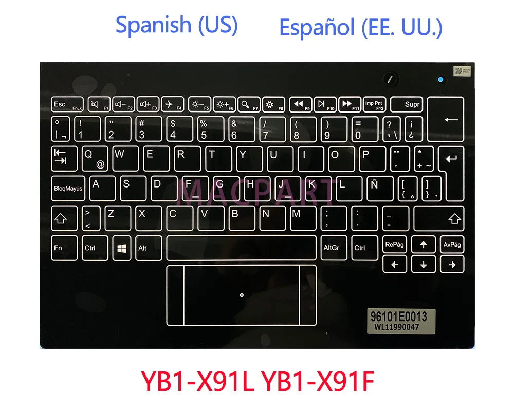 Original Brand New Latin Spanish Keyboard Palmrest for Lenovo Yoga Book Yogabook YB1-X90L YB1-X90F YB1-X91L YB1-X91F X90 X91